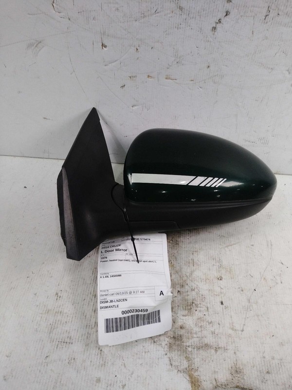 2014 Chevrolet Cruze Left Door Mirror Green OEM Used Scratches Scuffs 145k