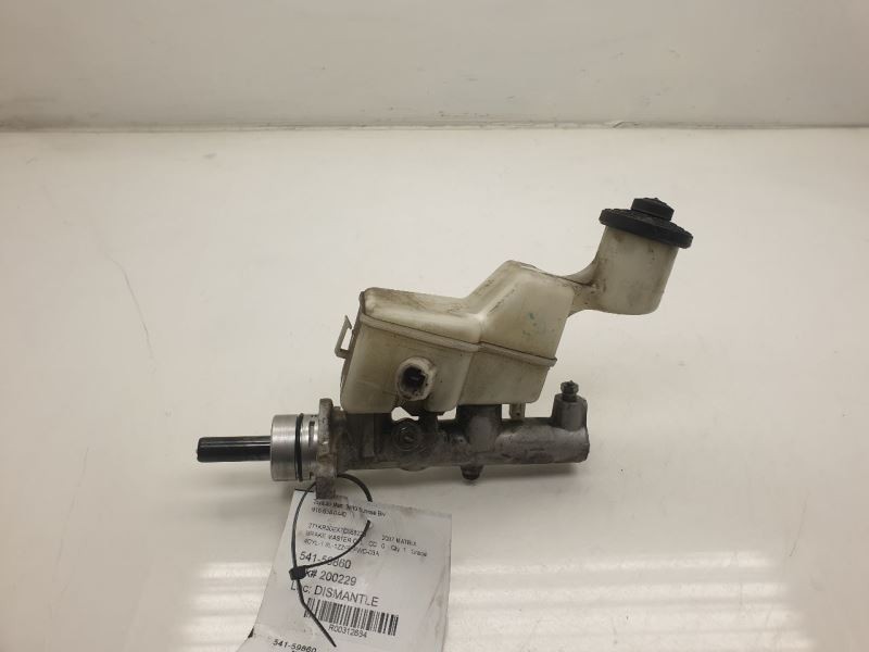 03-08 TOYOTA COROLLA 4 CYL 1.8L FWD BRAKE MASTER CYLINDER ASSEMBLY