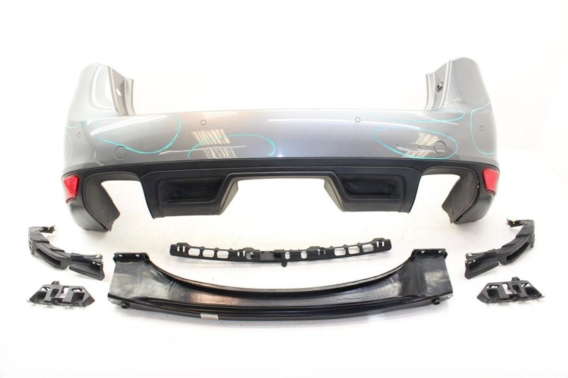 Gray Rear Bumper Cover with Reinforcement Fits 11-14 PORSCHE CAYENNE