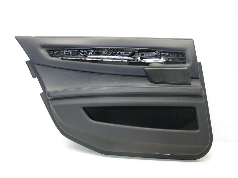 09-15 BMW F02 750Li 740Li DOOR INTERIOR TRIM PANEL W/O SUNSHADE REAR LEFT 010224