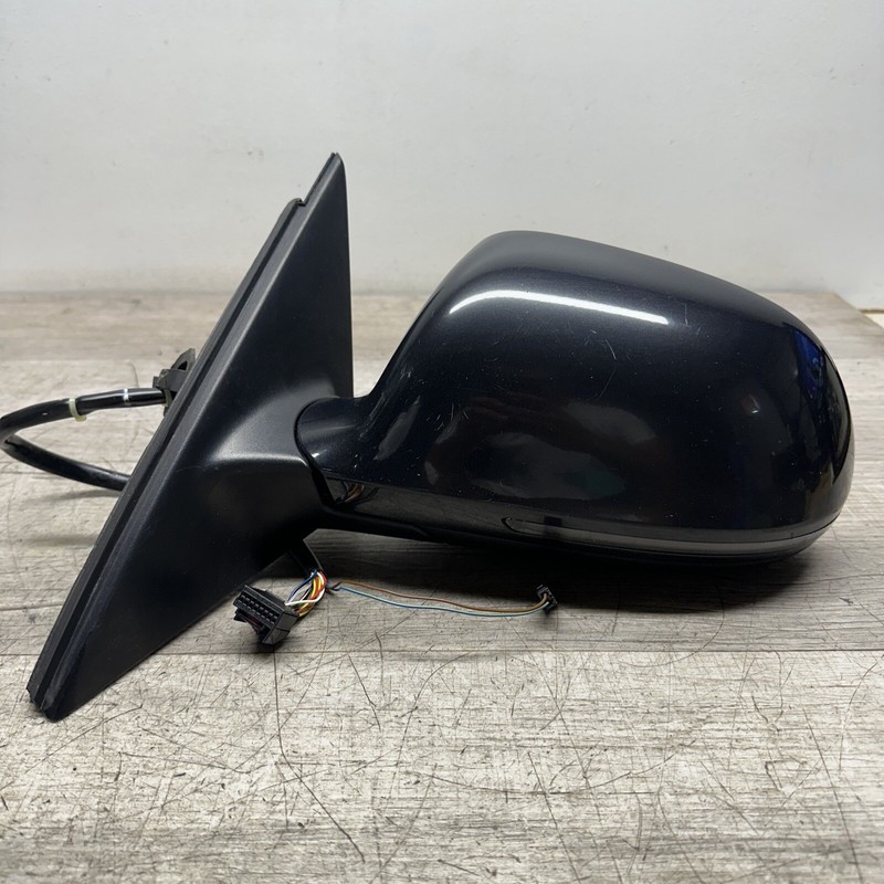 LEFT DOOR MIRROR II 2009 Audi A4 Black OEM W/Blind Spot Memory LH Sedan
