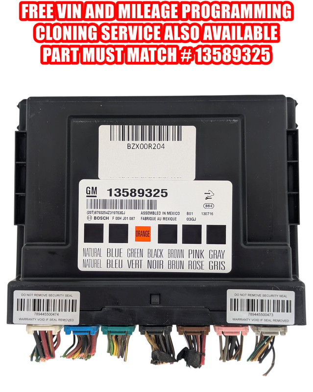 VIN PROGRAMMED 2013-2017 Cruze Volt Malibu Equinox Body Control Module BCM OEM