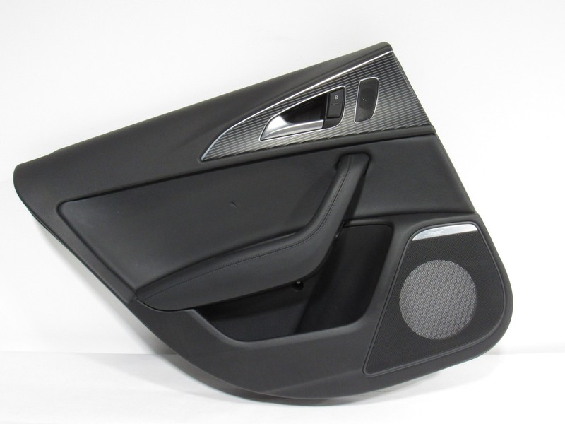 13-18 Audi S6 C7 2014 Rear Left Door Cover Panel Trim Aluminum Beaufort ;:Y