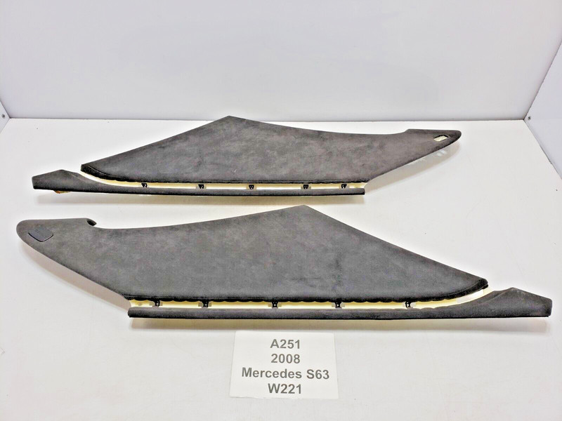 ✅ 07-13 OEM Mercedes W221 S63 Rear Left Right Quarter Upper C Pillar Trim Cover