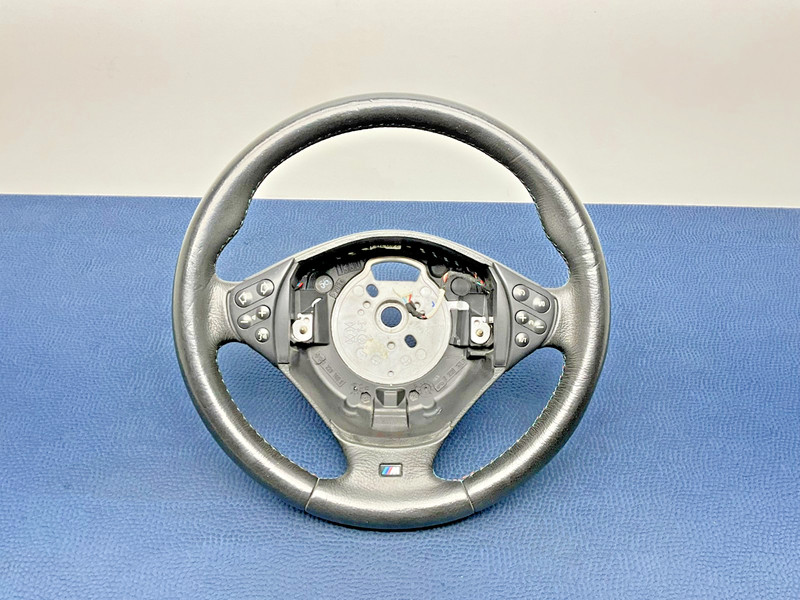 BMW E39 5-Series M5 M-Technic Stitched Leather Multifunction Steering Wheel OEM
