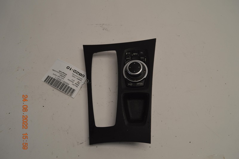 2010-2013 BMW X5 M DASH INSTRUMENT PANEL AUDIO RADIO CONTROL SWITCH W/ COVER OEM