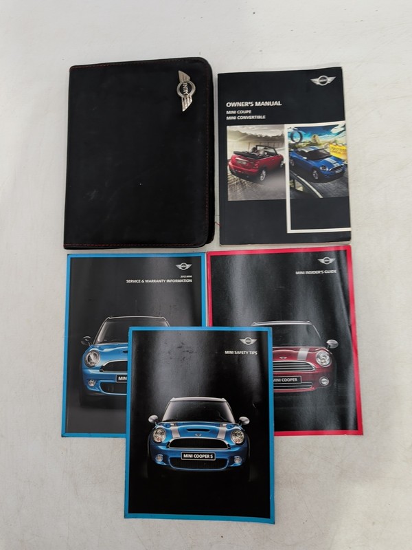 2012 Mini Cooper Coupe Roadster Convertible Owners Manual - Set