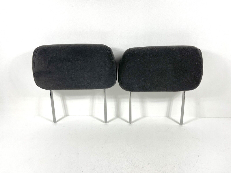✅ 07-09 SIERRA / SILVERADO *REAR BACK SEAT* HEAD RESTS HEADRESTS BLACK CLOTH OEM