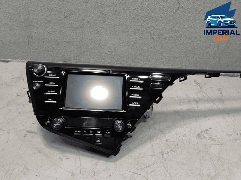 2018-2019 TOYOTA CAMRY 7" DISPLAY UNIT SCREEN RADIO RECEIVER & AC HVAC PANEL OEM