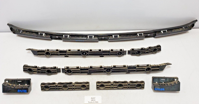 ✅ 2012-2016 OEM Tesla Model S Rear Left Right Bumper Rocker Support Bracket SET