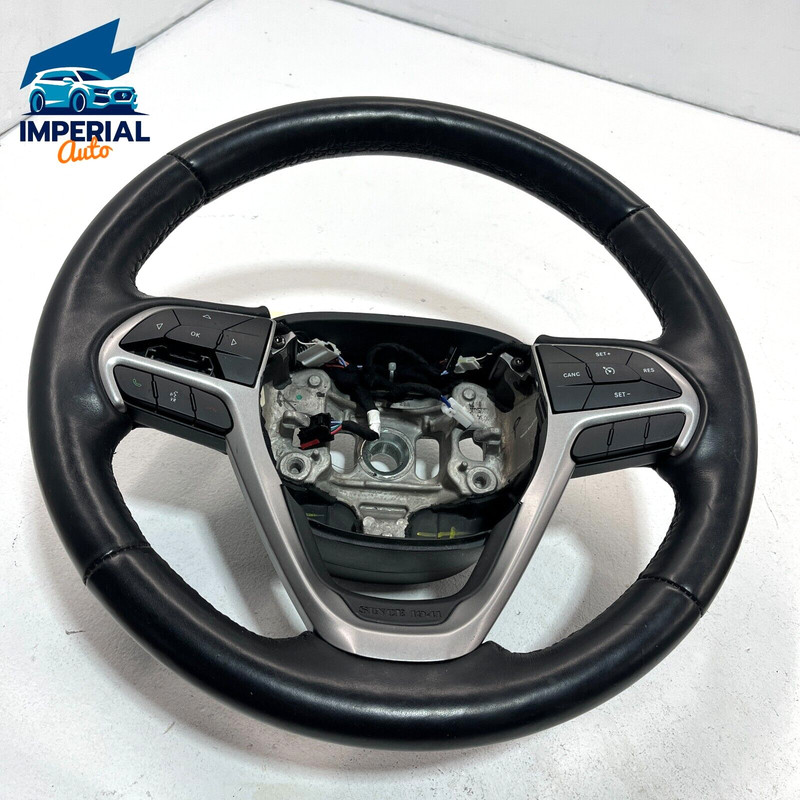 2014-2021 JEEP GRAND CHEROKEE LEATHER STEERING WHEEL & SWITCHES & PADDLES OEM