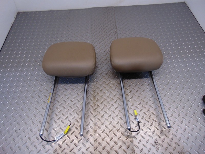 11-20 Chrysler Town & Country Beige Cloth Front Left and Right Headrest Set OEM