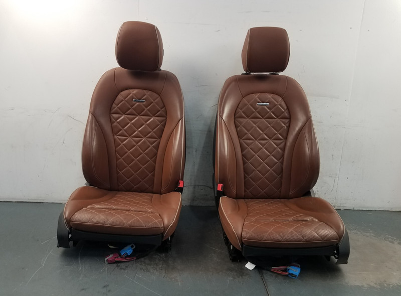 2016 Mercedes AMG C 63 S Leather Heated Power Front Seat Set #3768 V2