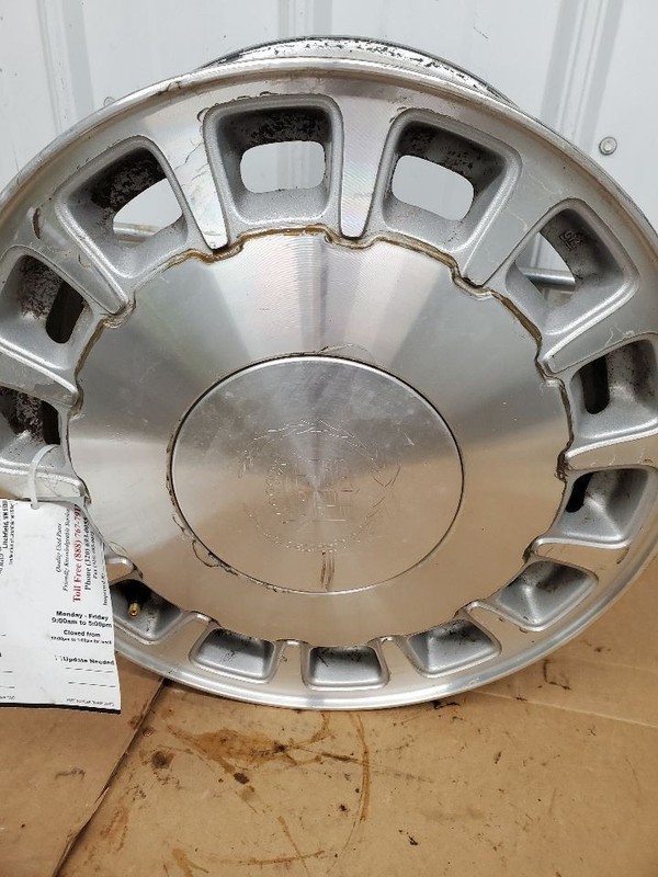 Wheel 16x7 Aluminum 14 Slot Brushed Finish Opt QC9 Fits 96-99 DEVILLE 297882
