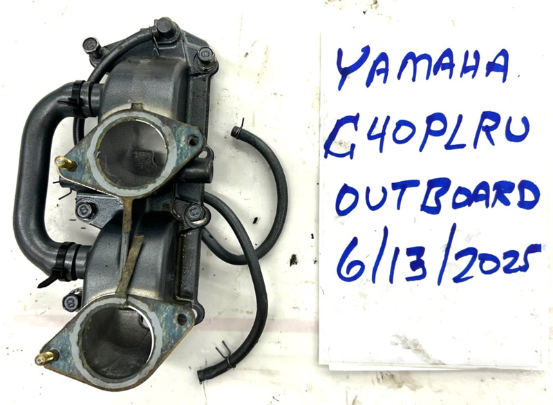 1990-1997 Yamaha 40hp 2 stroke outboard intake manifold and reeds 6A0-13610-00