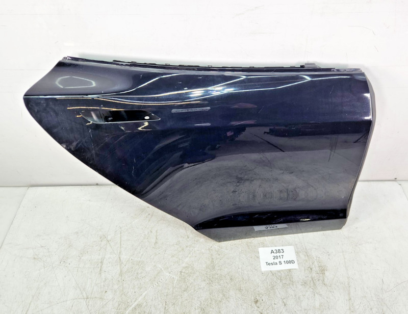 ✅ 16-20 OEM Tesla Model S Rear Right Passenger Door Shell Panel Black PMBL *