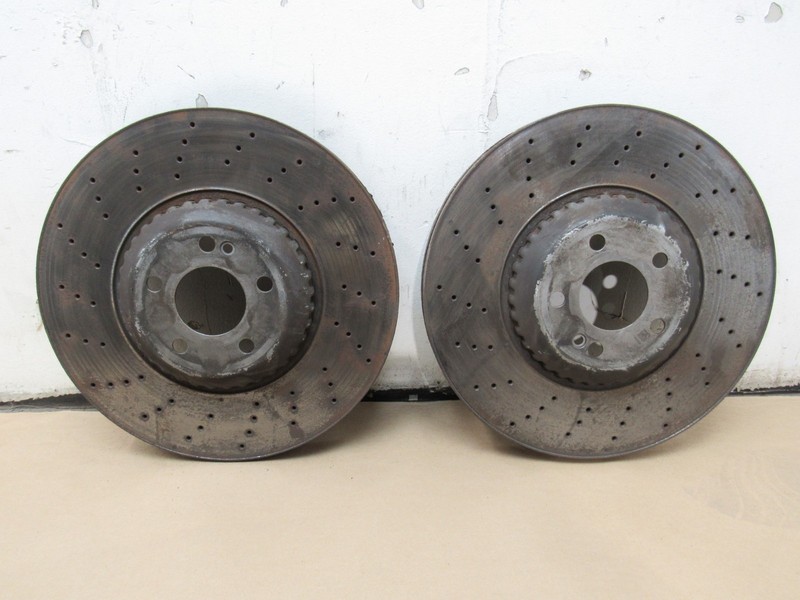 Mercedes S560 2020 W222 AWD Front Left Right Brake Disk Rotor Set Pair 18-20 *