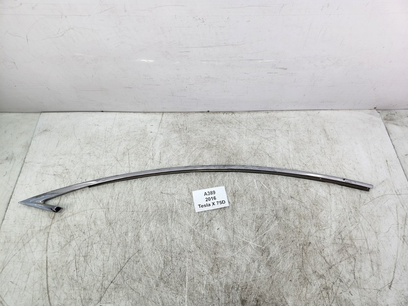 ✅ 2016-2020 OEM Tesla Model X Left Driver Side Door Chrome Upper Molding Trim
