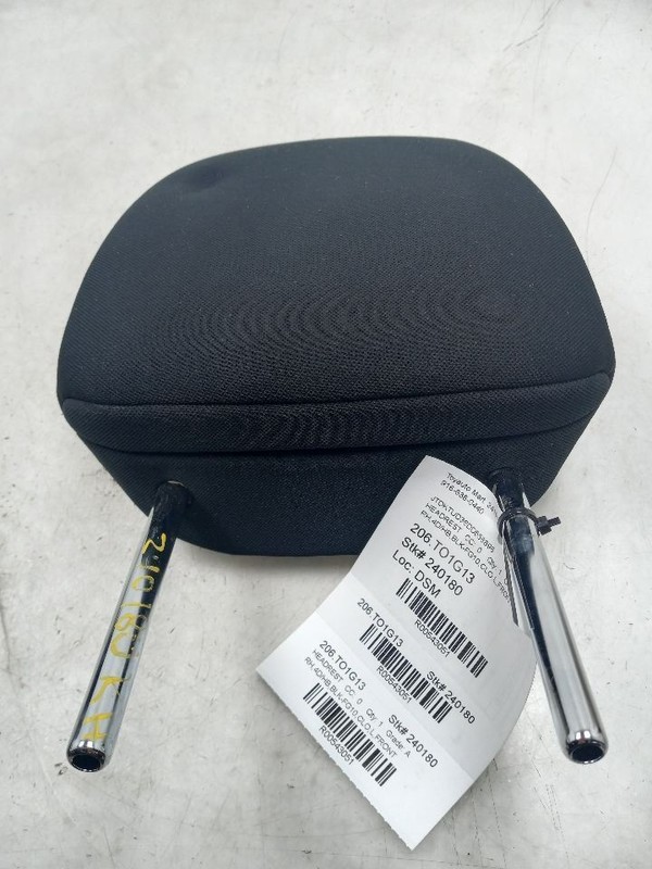 13 TOYOTA YARIS L FRONT PASSENGER RIGHT HEADREST BLK-FG10