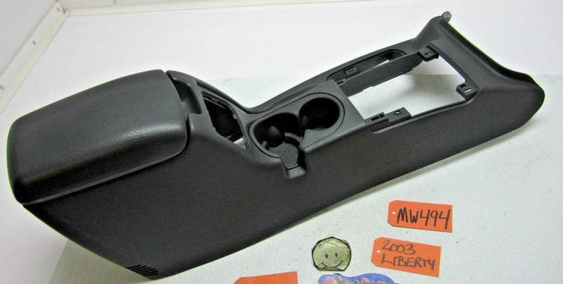 CONSOLE ARM REST LID COVER CUP HOLDER CENTER SHIFTER TRIM for JEEP LIBERTY 02-04