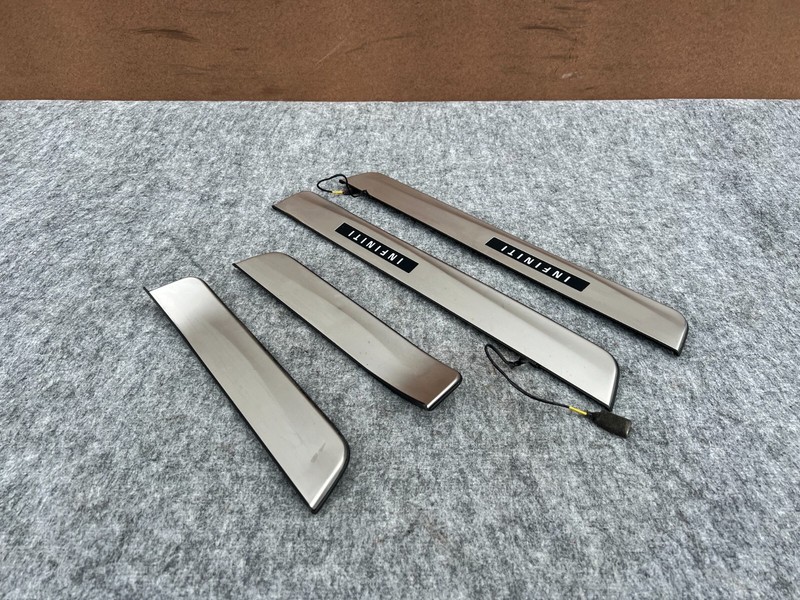 INFINITI Q50 2016-2022 OEM FRONT REAR LEFT RIGHT SCUFF PLATE DOOR SILL SILLS SET
