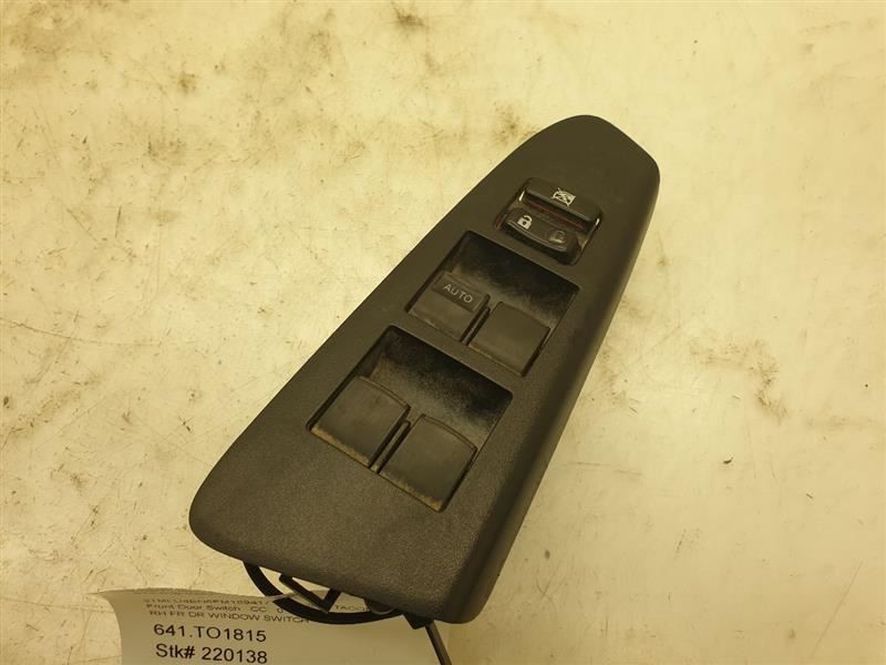 2015 TOYOTA TACOMA TRD SPORT DRIVER SIDE FRONT DOOR MASTER SWITCH