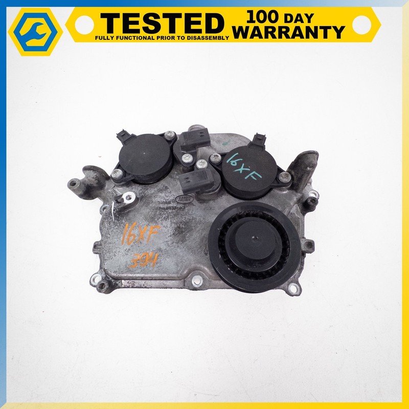 13-21 JAGUAR XF F-TYPE XE LEFT SIDE ENGINE TIMING CHAIN COVER OEM