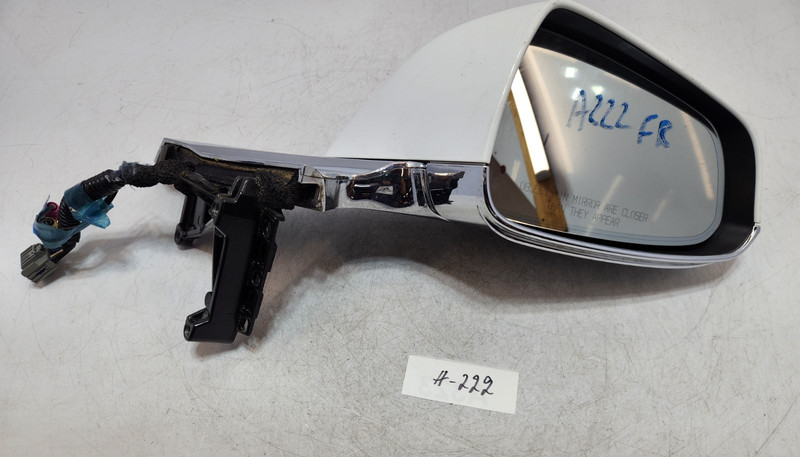 ✅ 12-20 OEM Tesla Model S Right Passenger Side Door Exterior Mirror White PBCW *