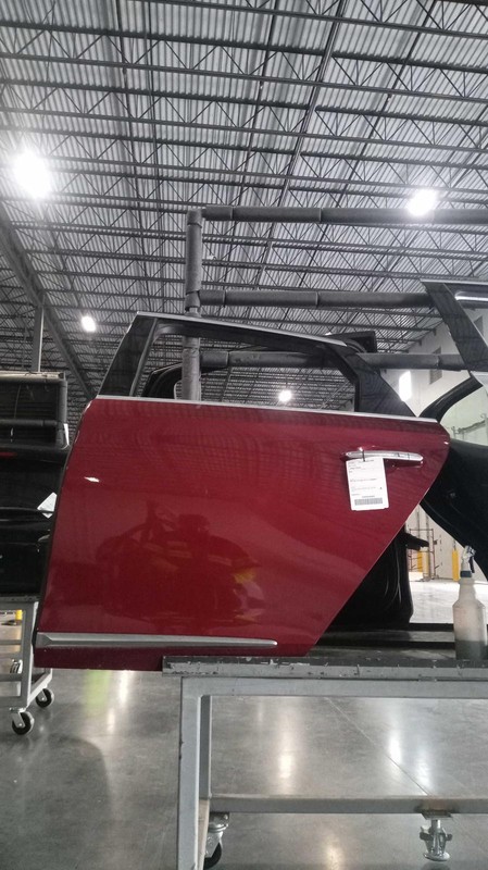 2017 Cadillac XTS Red Left Rear Door 128K Miles OEM Used Part NJ25-17547