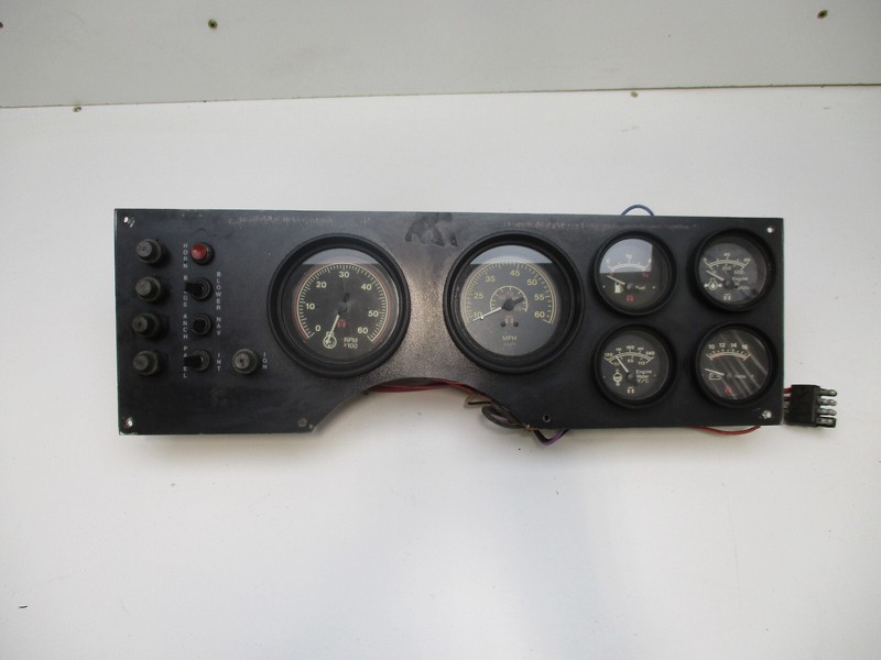 1988 Glastron X-16 Boat Black Plastic Instrument Panel 19"W X 6"H