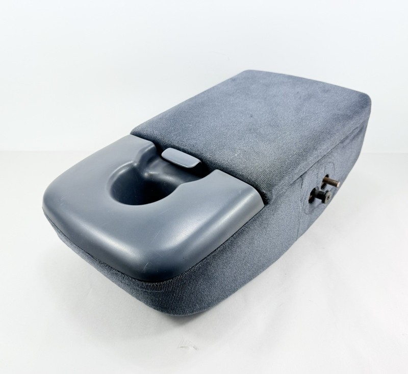1997-1998 Ford F150 Center Console Jumpseat Armrest *Blue Single Cupholder OEM