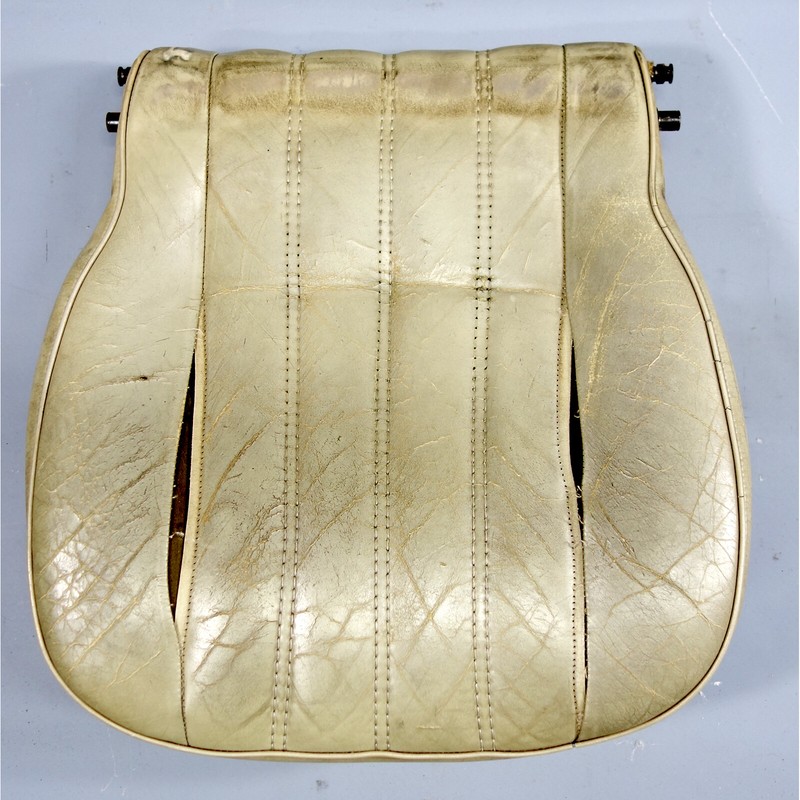 85-91 BMW E30 3-Series Coupe Sedan Front Left Seat Bottom Pearl Beige Leather OE