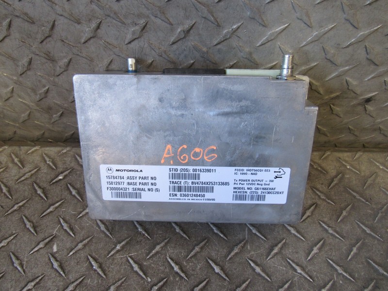 05 06 CADILLAC SRX ONSTAR COMMUNICATION CONTROL MODULE 15784784