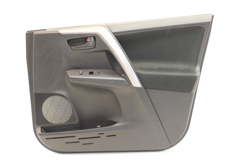 Passenger Right Front Black Door Trim Panel Fits 13-18 RAV4