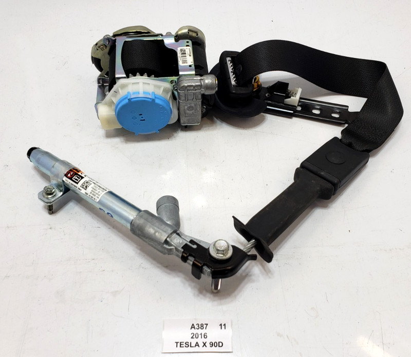 ✅ 16-20 OEM Tesla Model X Front Right Passenger Seatbelt Retractor W/ Buckle
