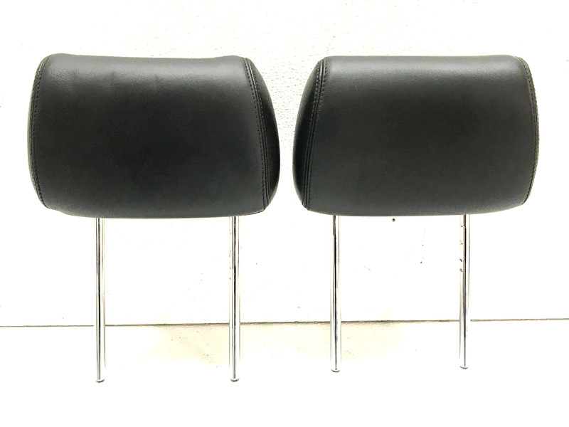 04-07 OEM Jaguar XJ8 XJR Rear Left Driver Headrest Head Rest Leather Pair