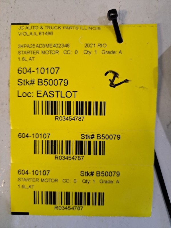 Starter Motor Turbo Fits 20-23 SONATA 3454787