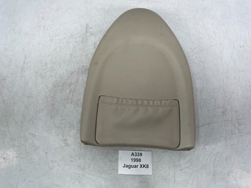 ✅ 98-00 OEM Jaguar XK8 XKR Front Left Seat Rear Cover Trim Panel Oatmeal*