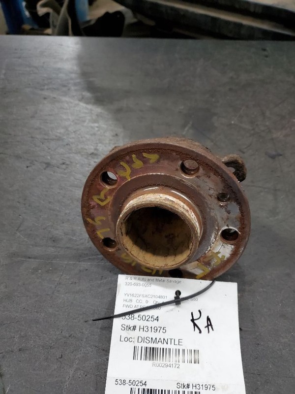 Hub Rear XC70 FWD Fits 08-16 VOLVO 70 SERIES 294172