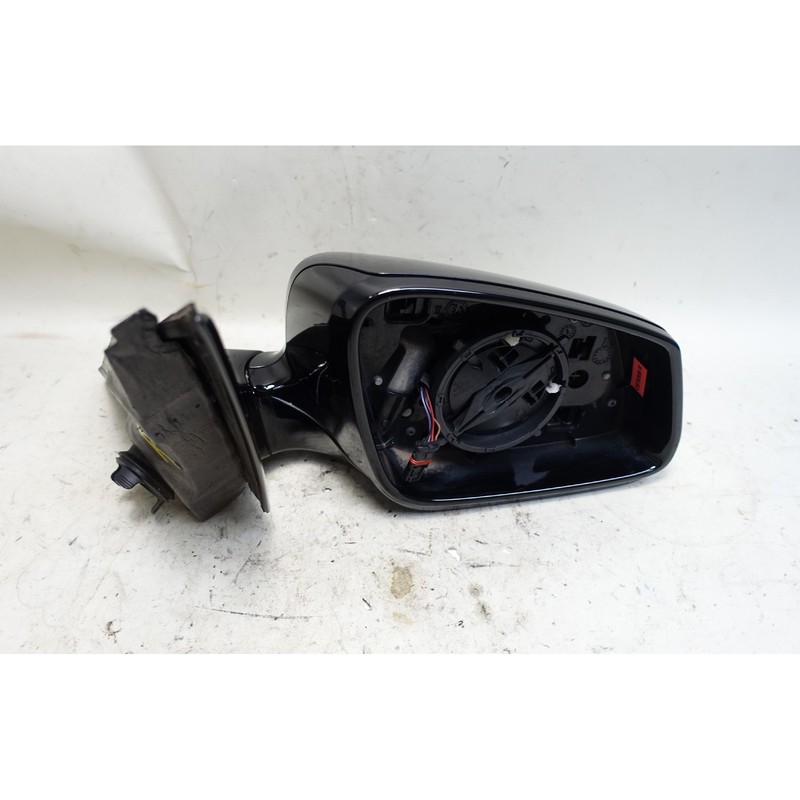 Damaged 11-12 BMW F10 5-Series Right Power-Fold Side Mirror Black Sapphire OEM