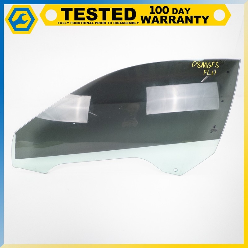 08-19 MASERATI GRANTURISMO FRONT LEFT DRIVER SIDE DOOR WINDOW GLASS OEM