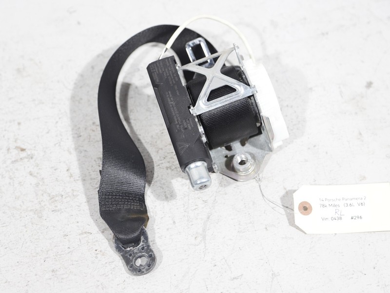 10-16 PORSCHE PANAMERA 970 3.6L REAR LEFT PASSENGER SEAT BELT RETRACTOR 78K