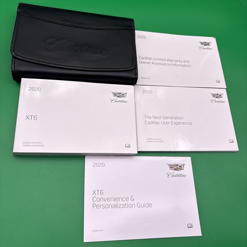 2020 Cadillac XT6 Owner's Manual Personalization With case included