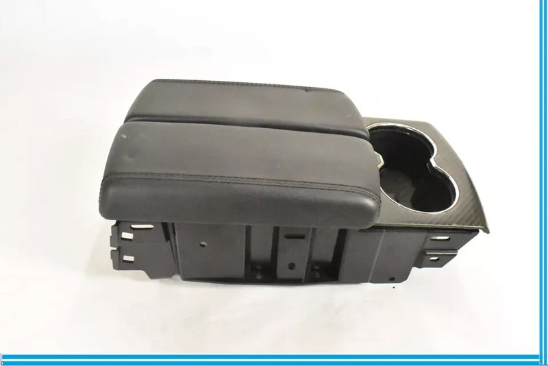12-16 Tesla Model S Center Console Armrest Cup Holder Storage Black OEM