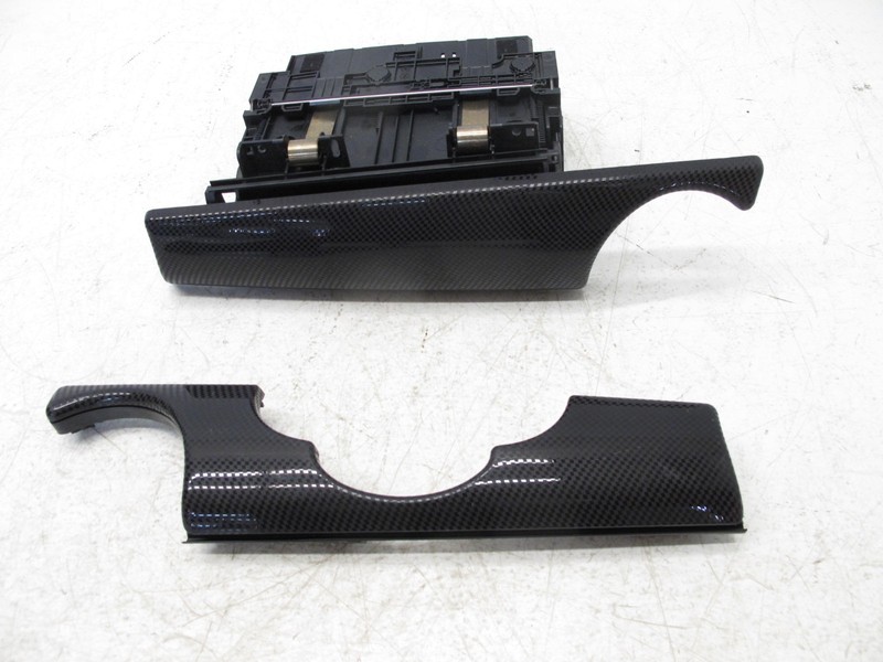 07-15 MINI COOPER S R56 HATCHBACK WAGON CARBON DASH TRIM GLOVE BOX COVER OEM 011