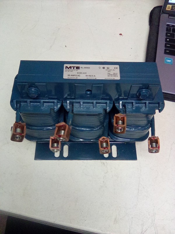 MTE RL-05502 3 Phase reactor 55A 690V MAX