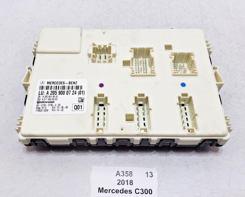 ✅ 2015-2018 OEM Mercedes C300 A205 SAM Control Module Unit