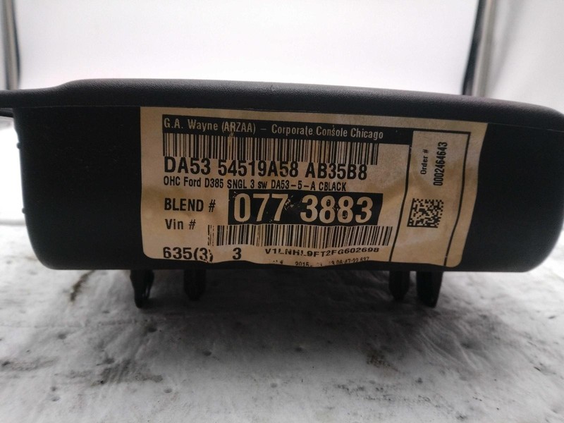 2015 Lincoln MKS Center Console Black OEM DA5Z54519A70AB 96K Miles