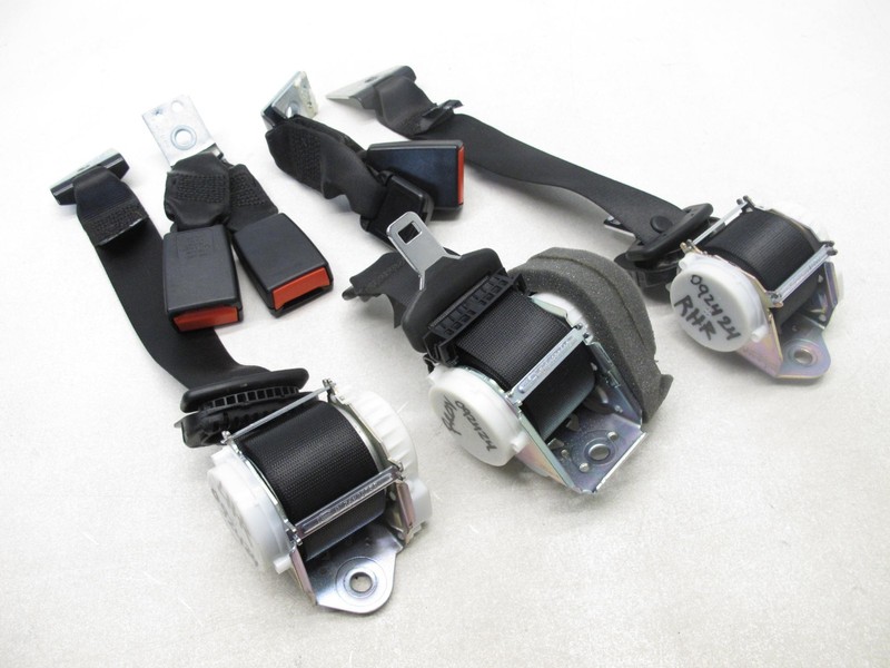 14-15 JAGUAR XF XFR XF-R SEAT BELT LAP AND SHOULDER RETRACTOR REAR SET OEM 09242