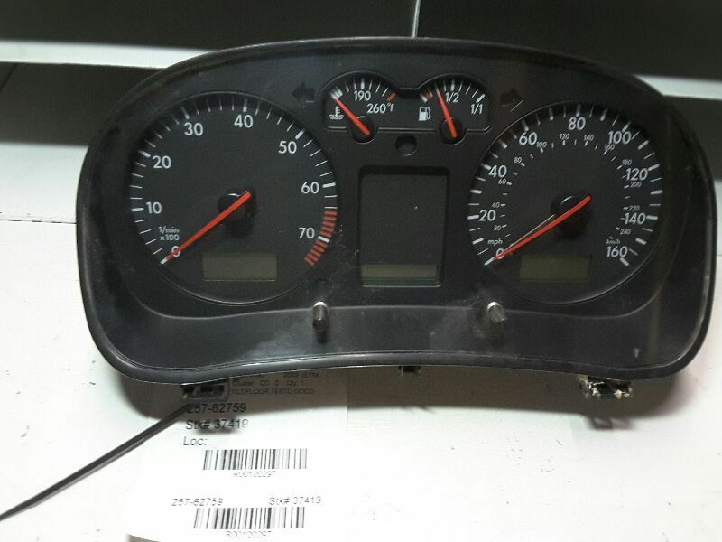 Speedometer Cluster 160 MPH Speed 6 Cylinder Fits 03 GOLF 120297